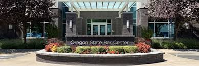 Image of the entrance to the Oregon State Bar Center in Tigard, OR.